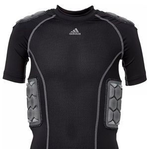 Adidas Athletic Compression Shirt NEW! Dri Fit Lycra Protective Wear Pads Youth